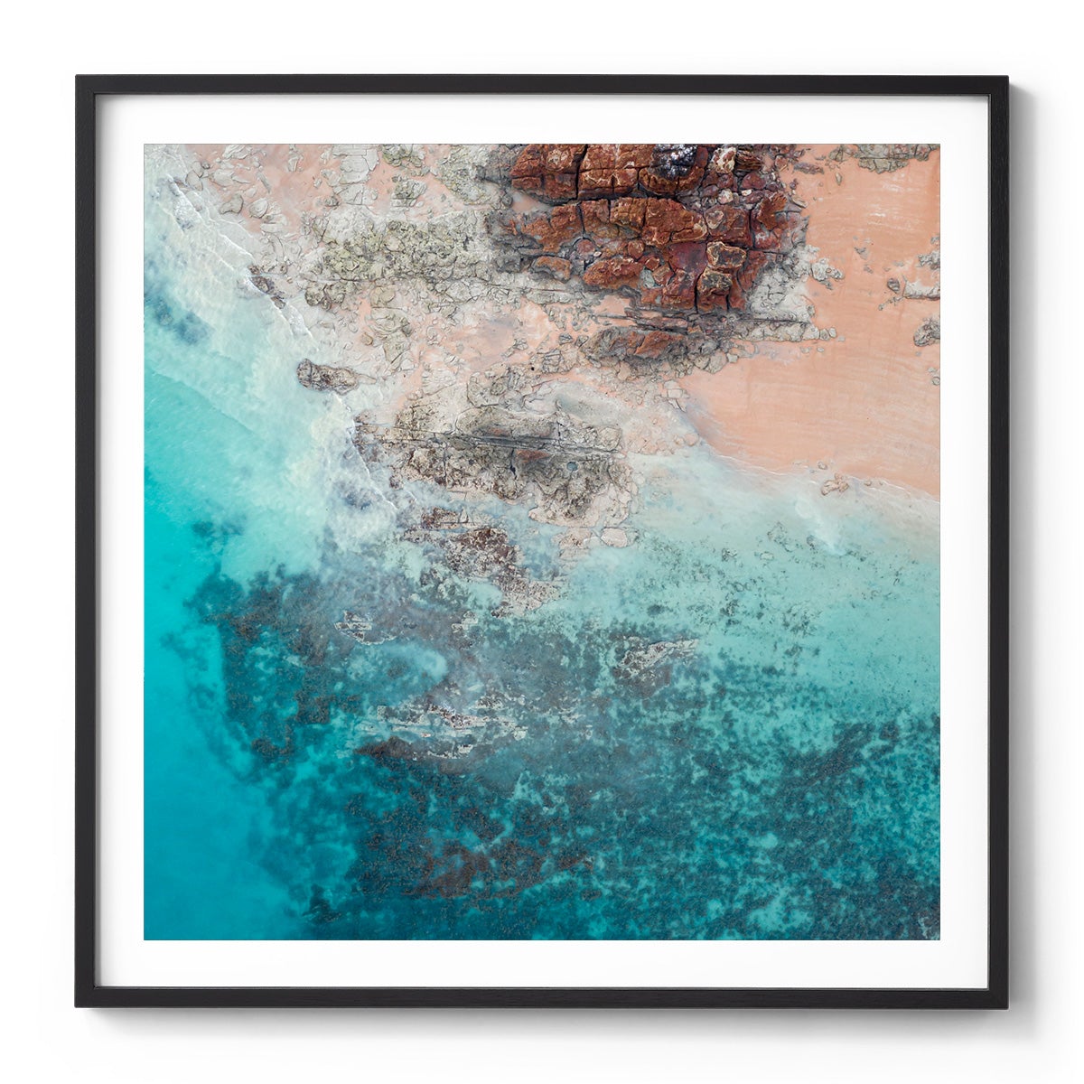 Entrance Point Abstracts at Sunset #4 - Square Framed Print