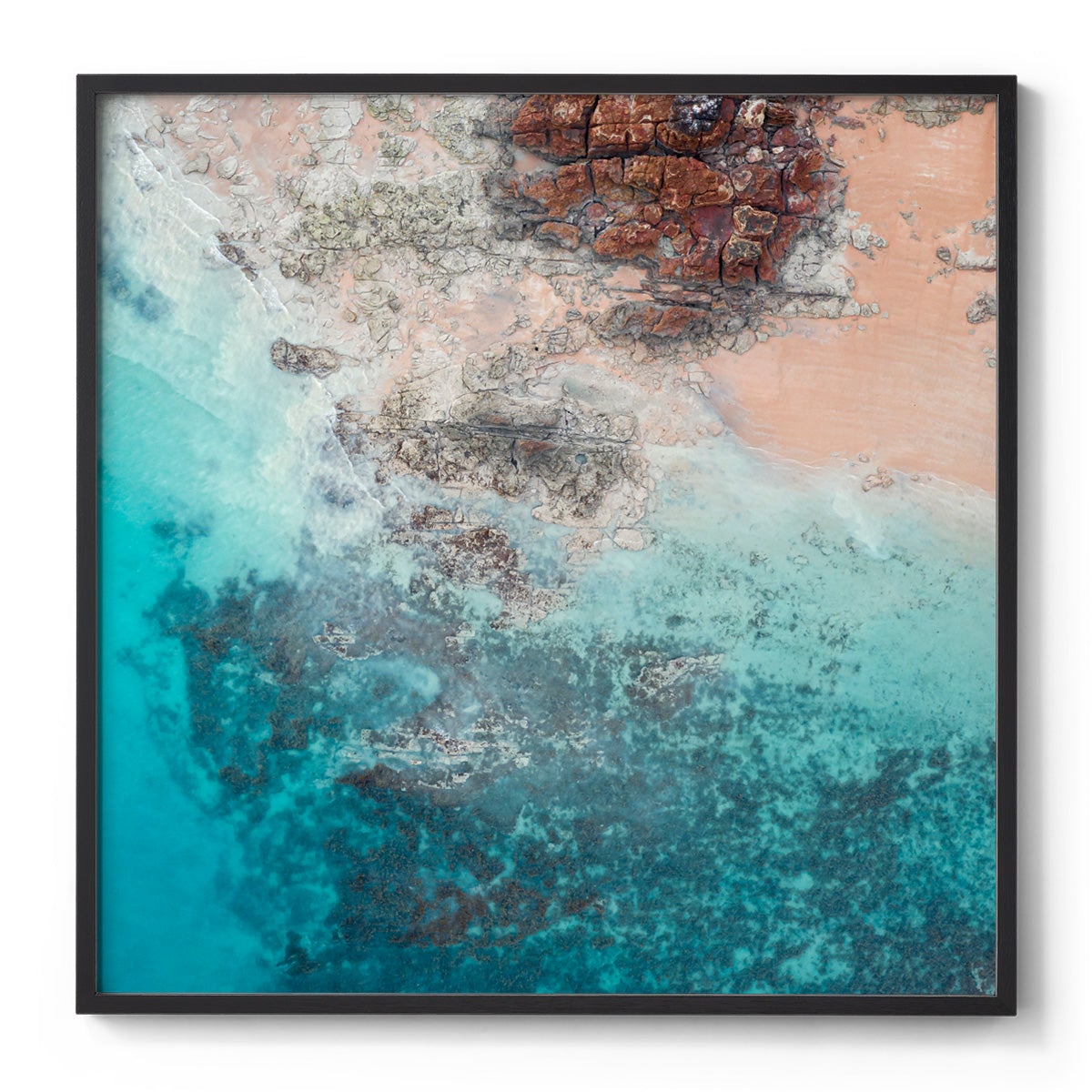 Entrance Point Abstracts at Sunset #4 - Square Framed Print