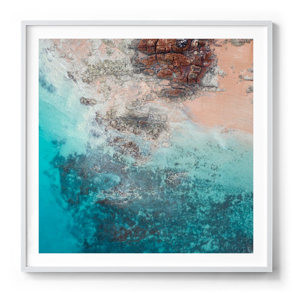 Entrance Point Abstracts at Sunset #4 - Square Framed Print
