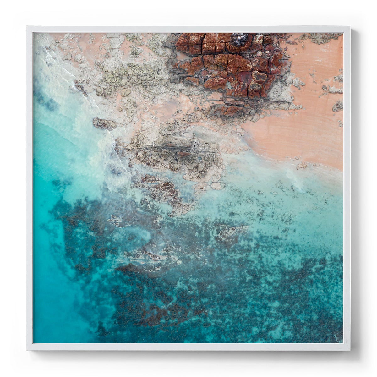 Entrance Point Abstracts at Sunset #4 - Square Framed Print