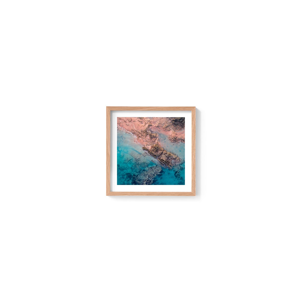 Entrance Point Abstracts at Sunset #3 - Square Framed Print