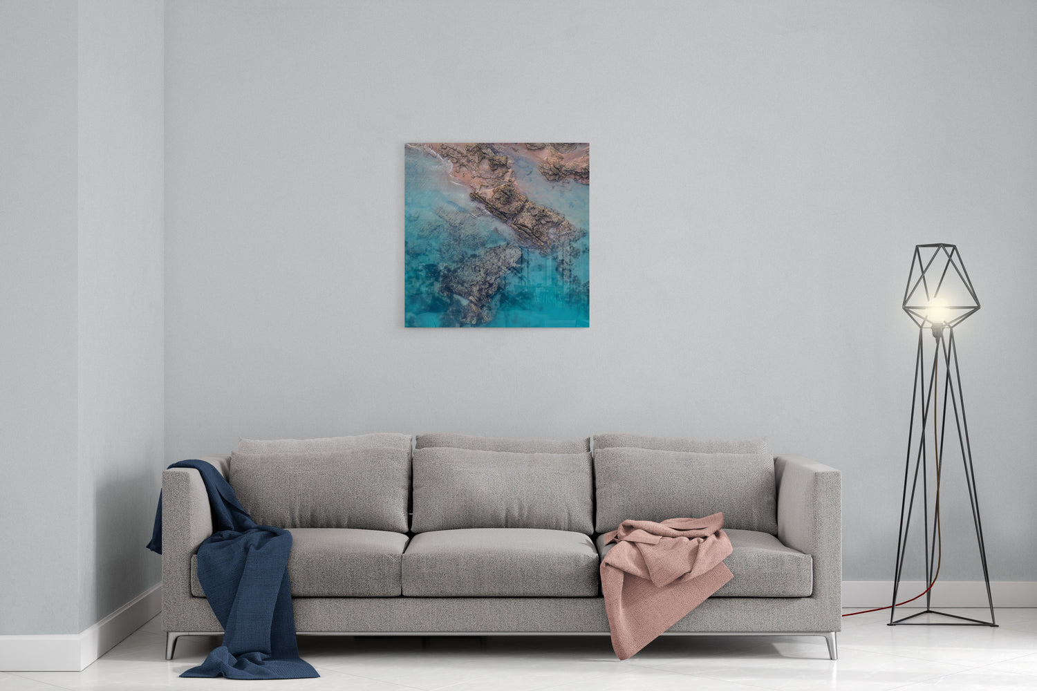 Willie Creek Tidal Abstract #2 - Square Acrylic Print