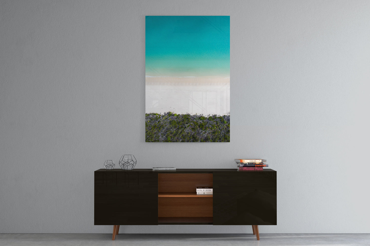 Whitehaven Beach and Forest Abstract - Acrylic Print
