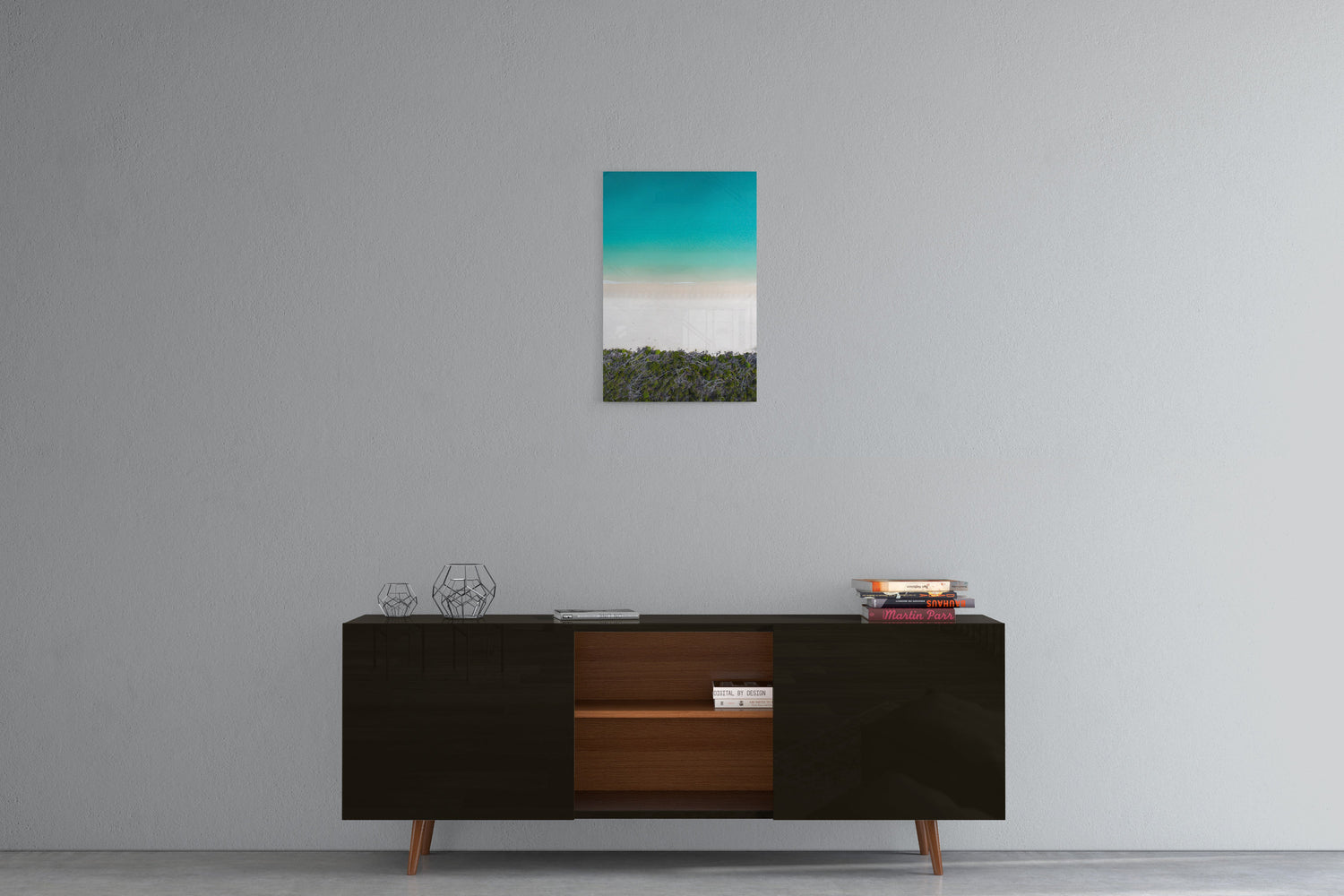 Whitehaven Beach and Forest Abstract - Acrylic Print