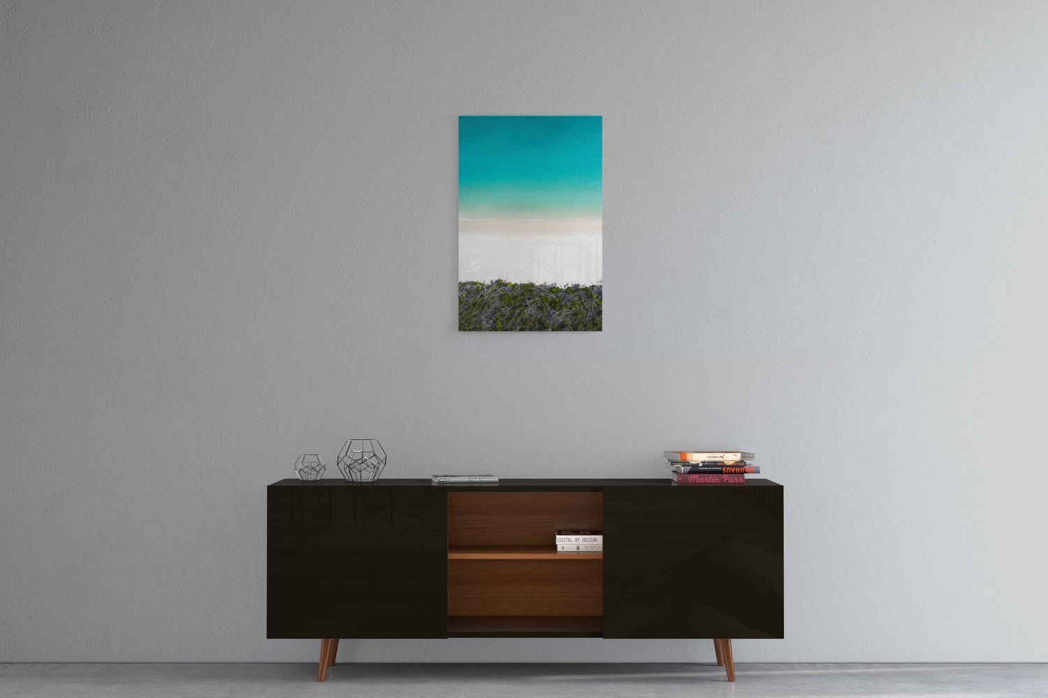 Whitehaven Beach and Forest Abstract - Acrylic Print