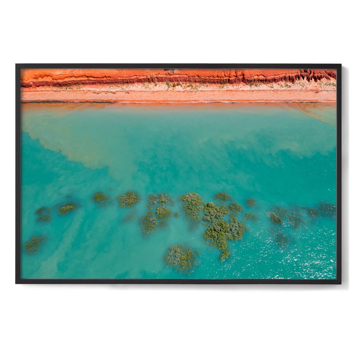 Roebuck Bay Aerial - Framed Print