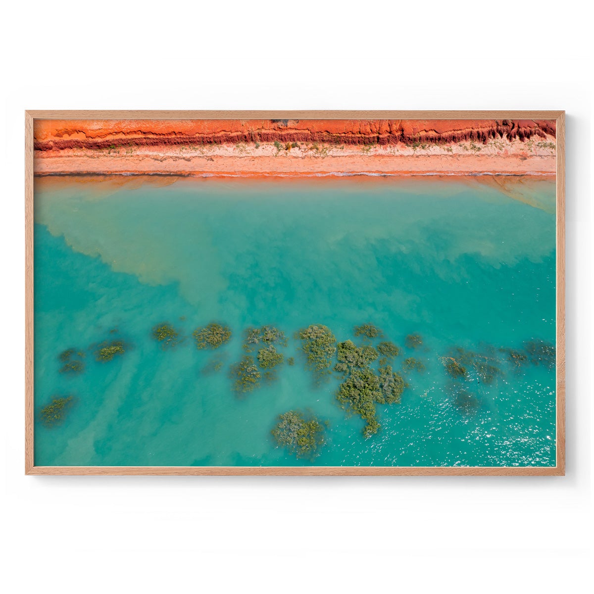 Roebuck Bay Aerial - Framed Print