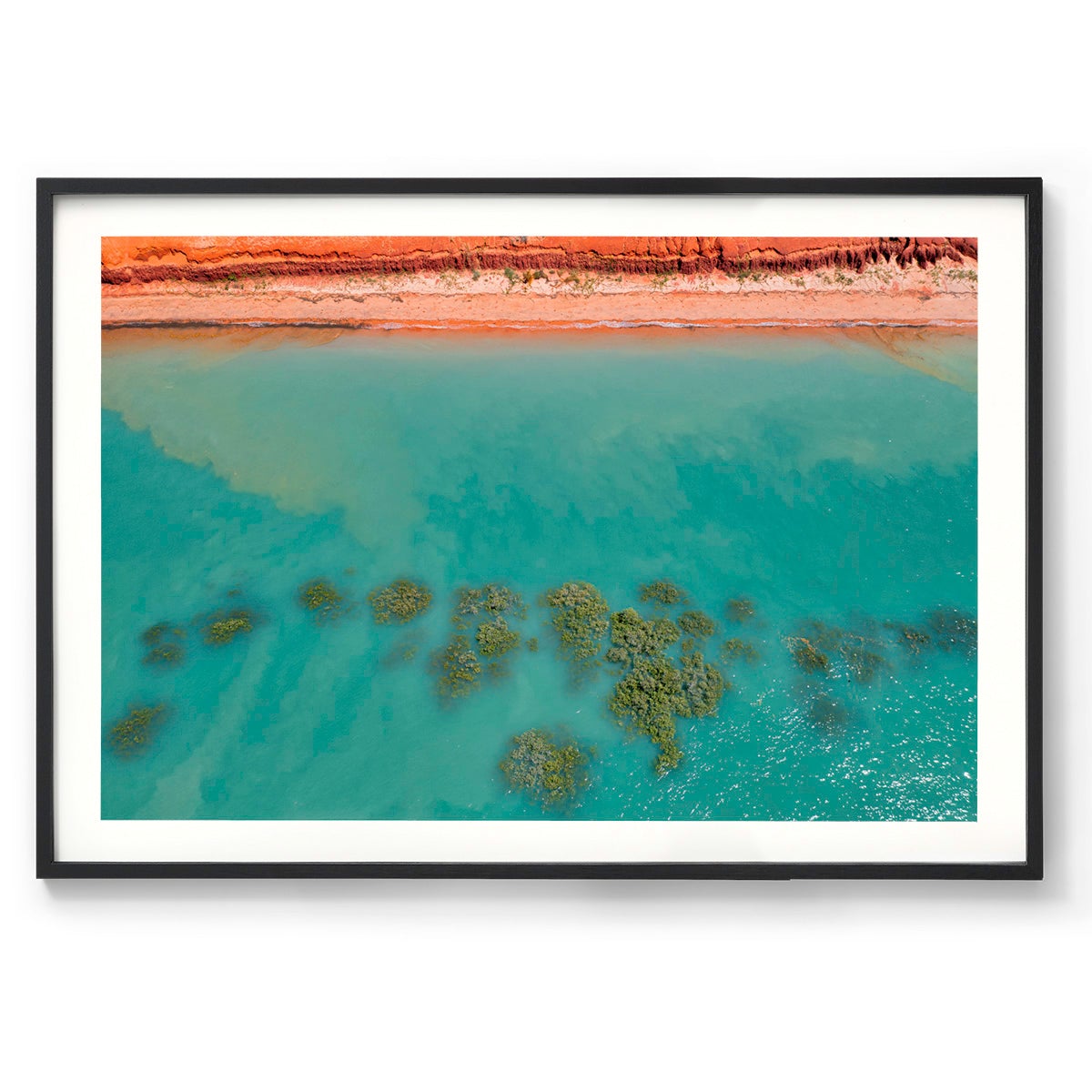 Roebuck Bay Aerial - Framed Print