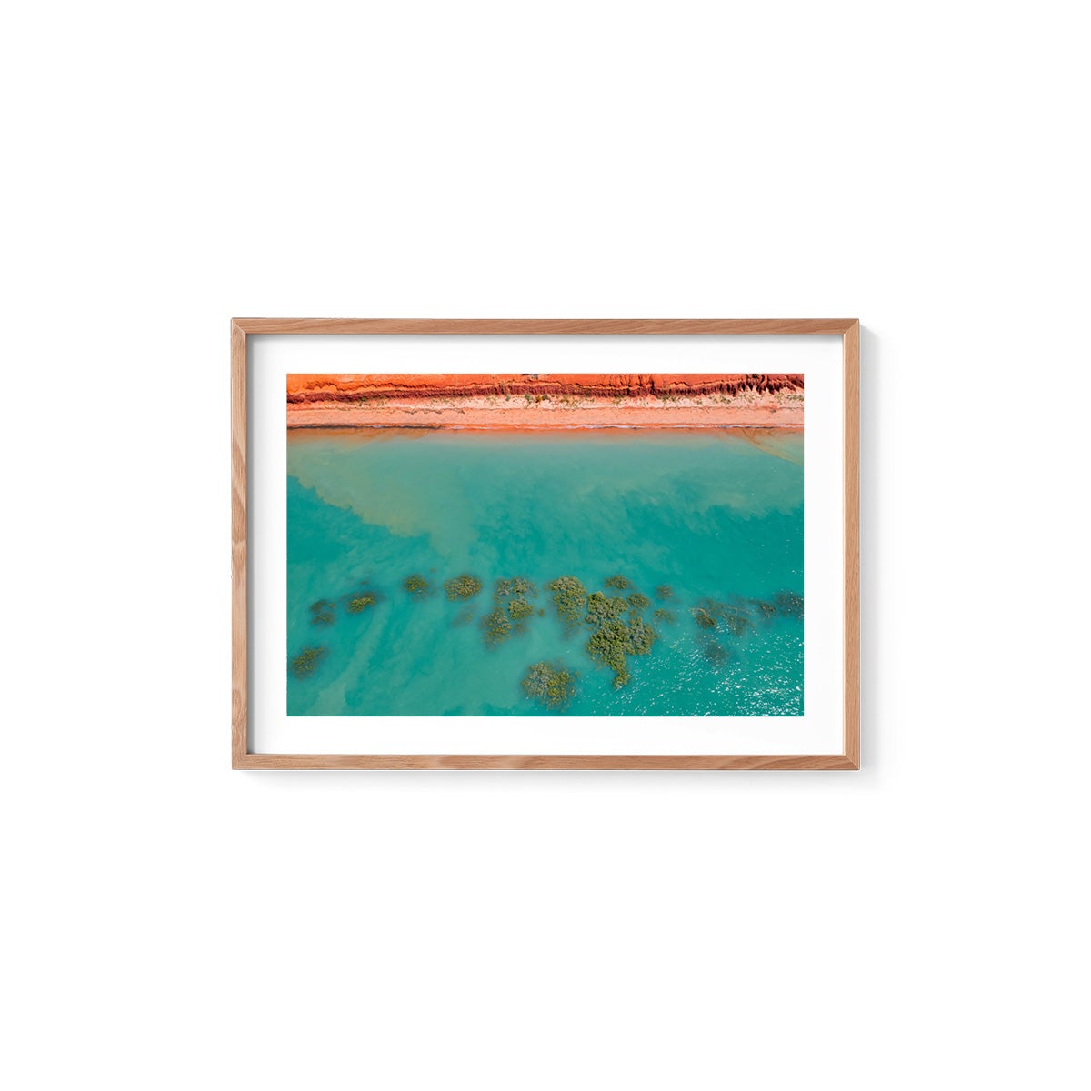 Roebuck Bay Aerial - Framed Print