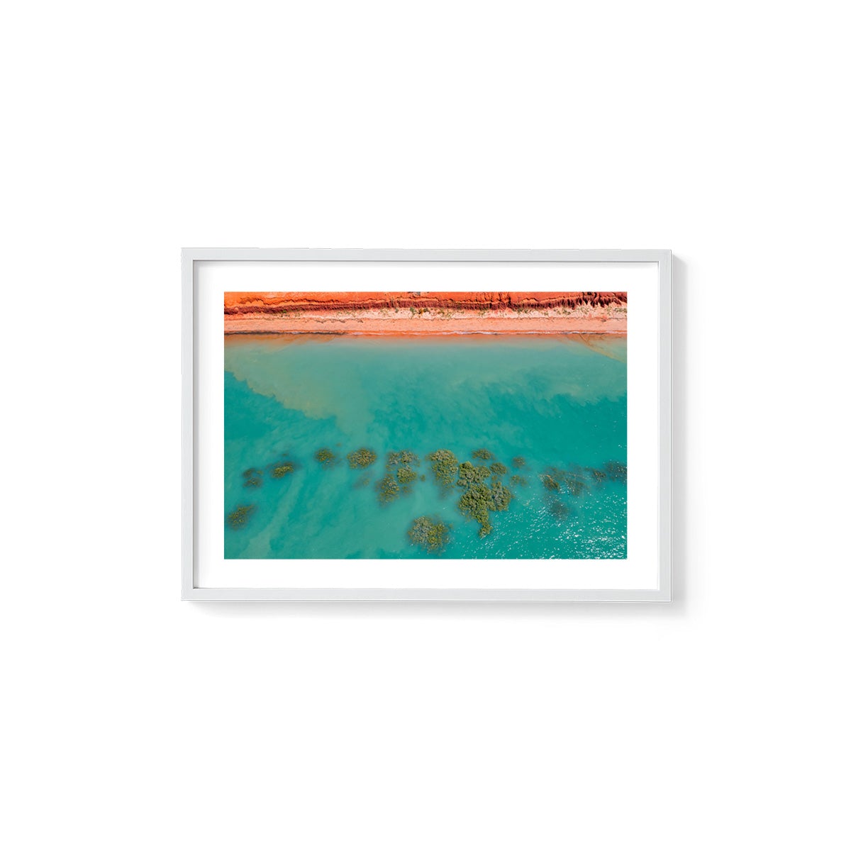 Roebuck Bay Aerial - Framed Print
