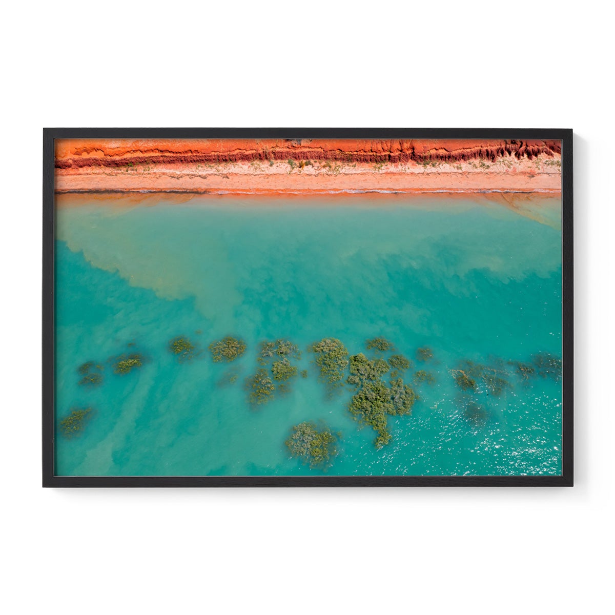 Roebuck Bay Aerial - Framed Print
