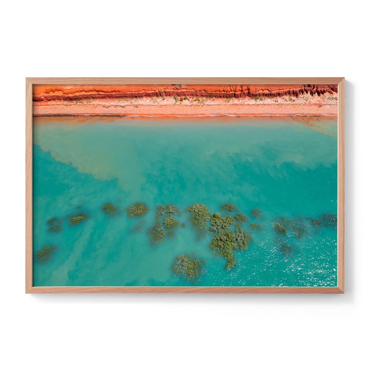 Roebuck Bay Aerial - Framed Print