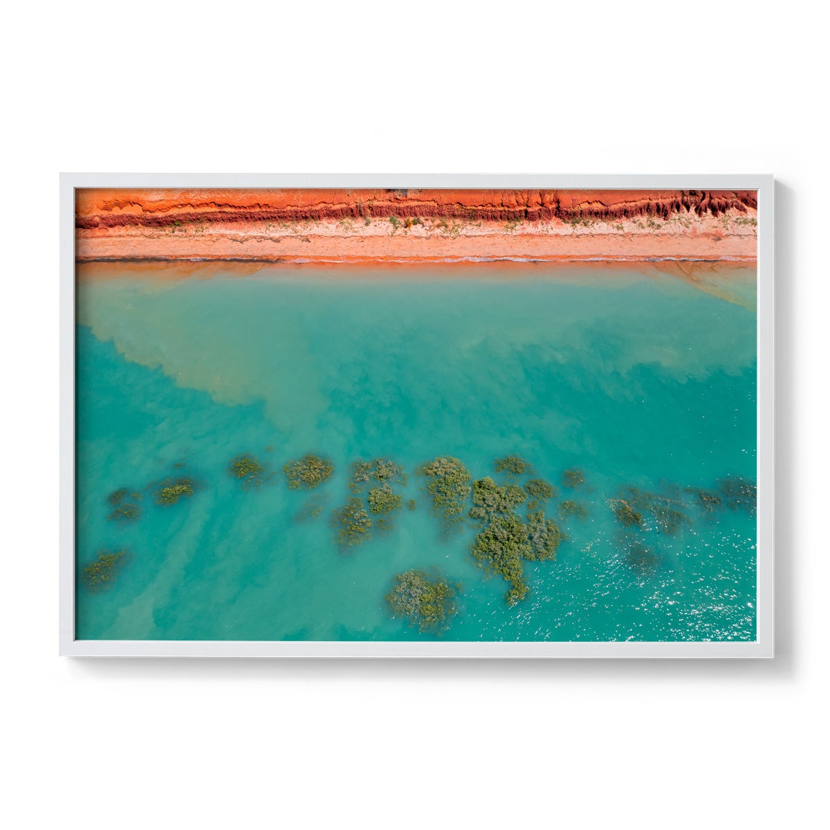 Roebuck Bay Aerial - Framed Print