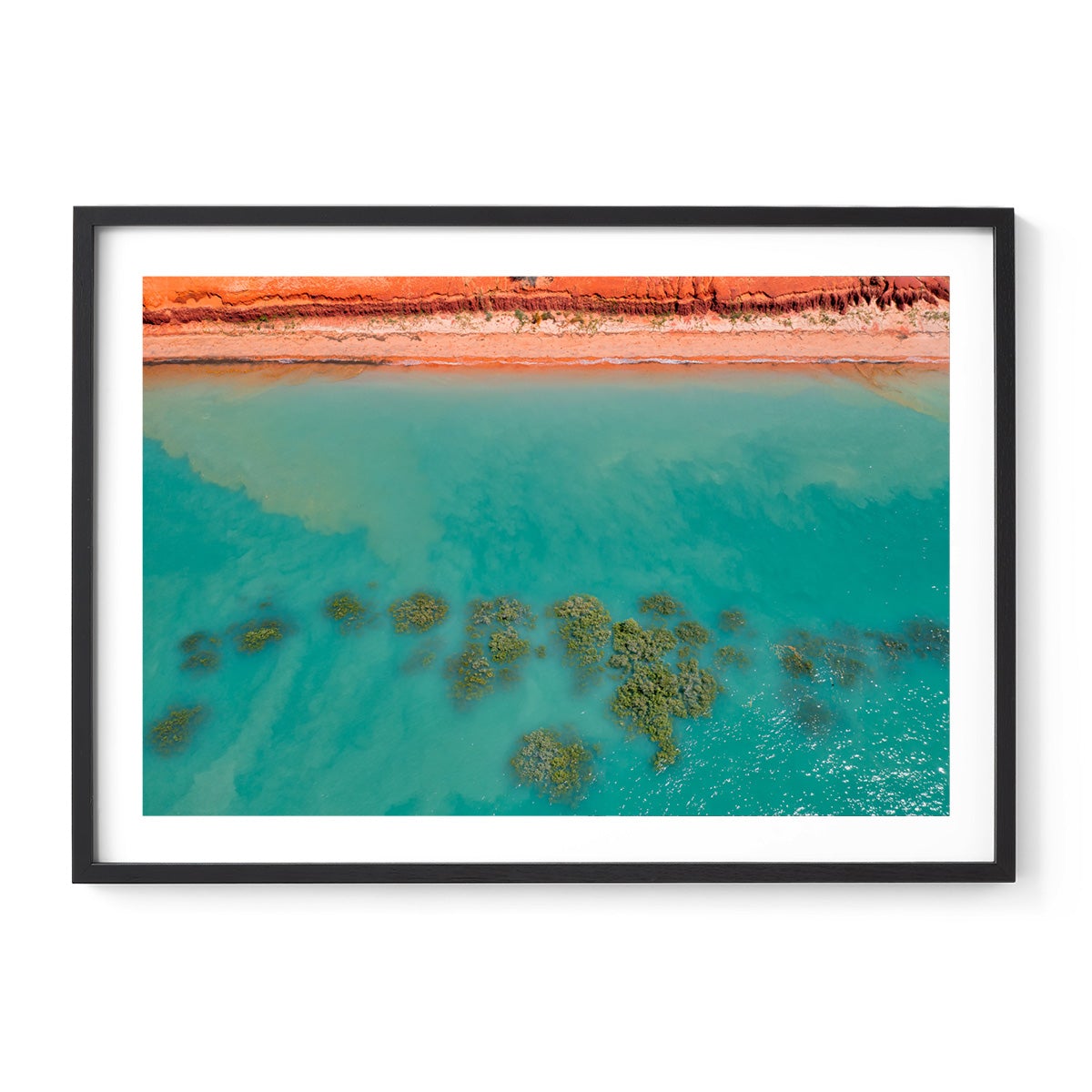 Roebuck Bay Aerial - Framed Print