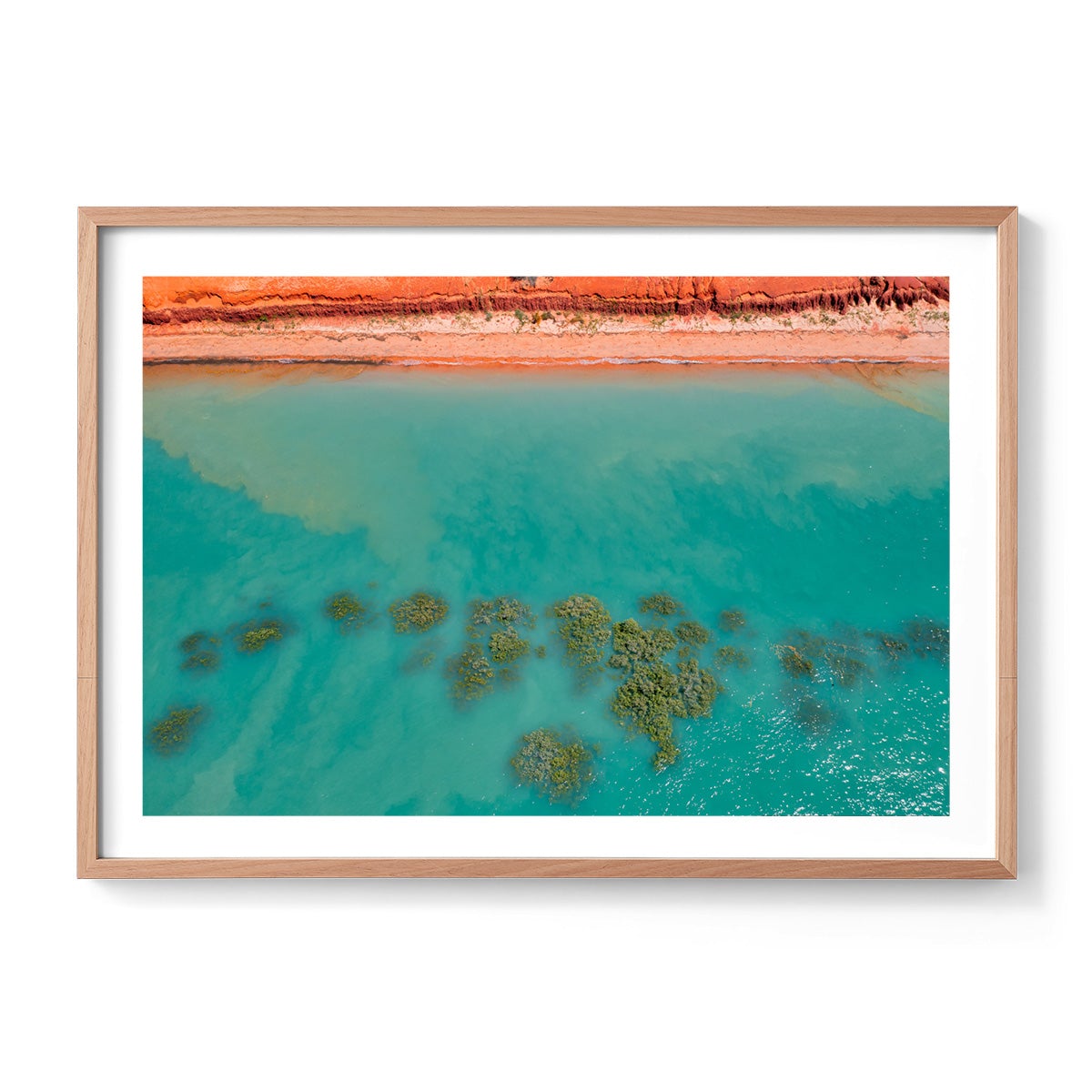 Roebuck Bay Aerial - Framed Print