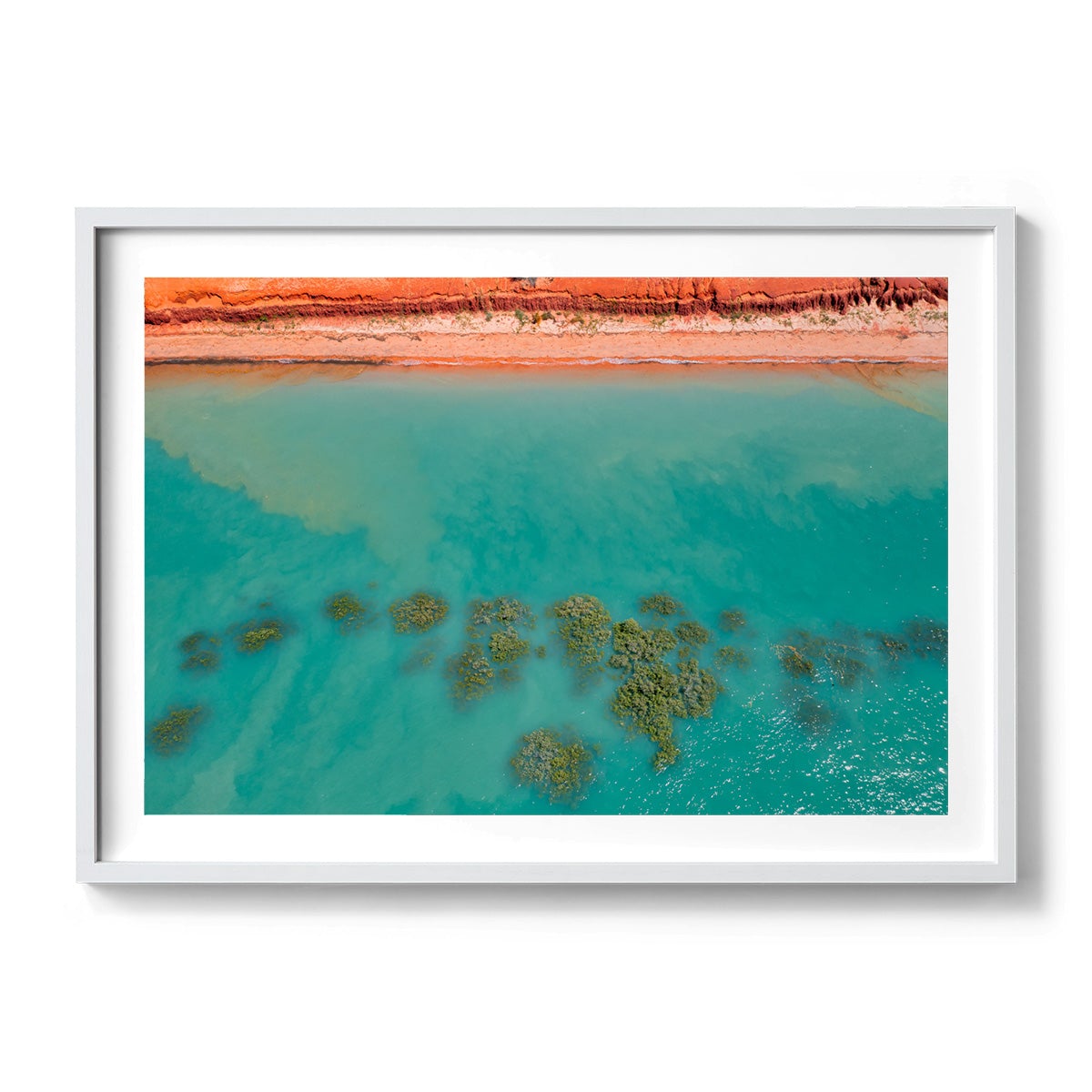 Roebuck Bay Aerial - Framed Print