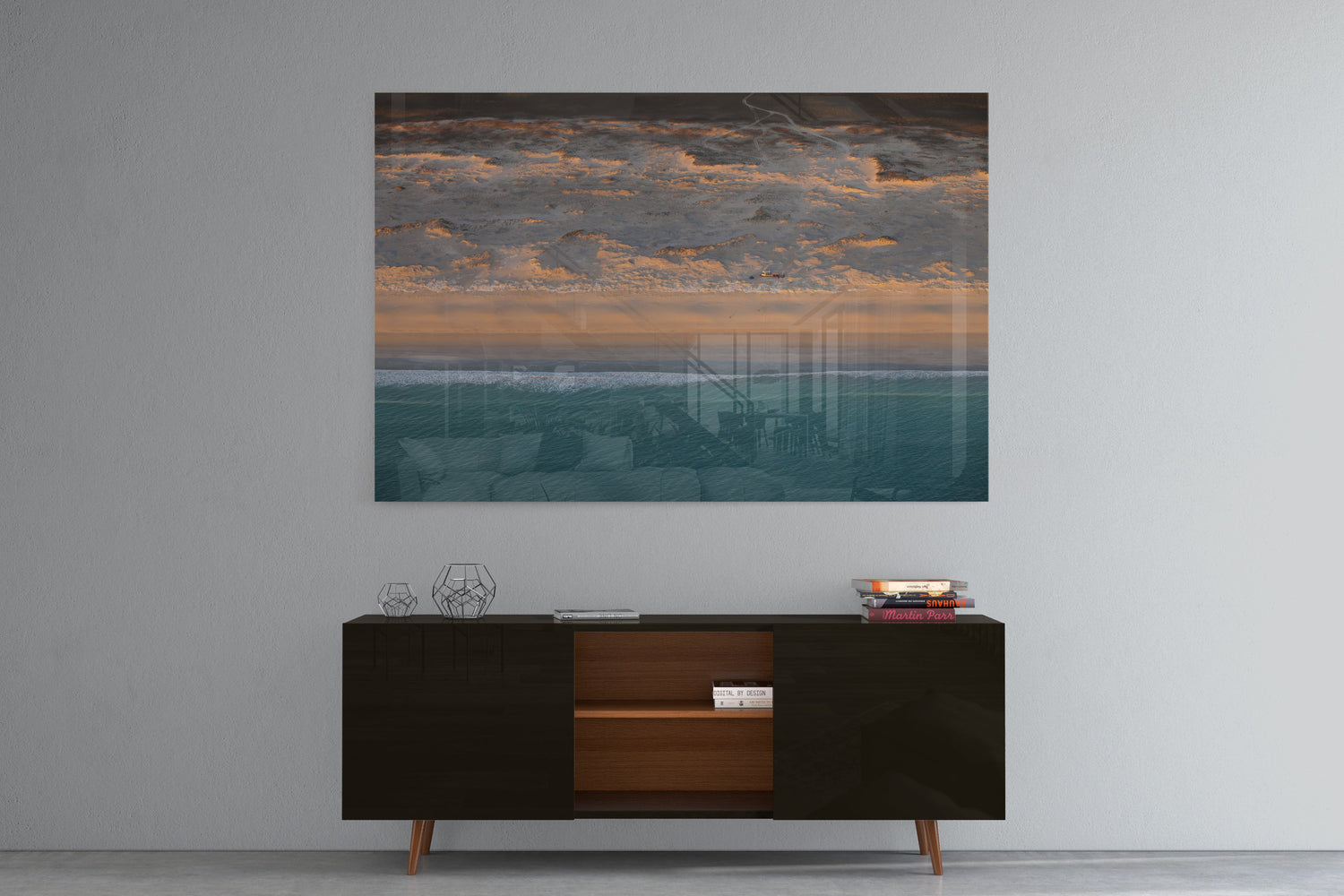 Camped on the Beach - Acrylic Print