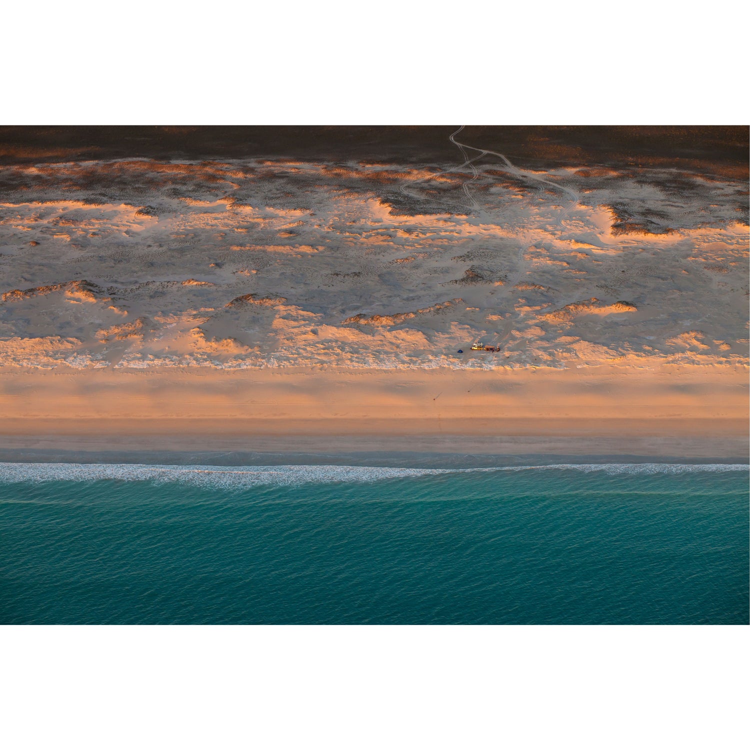 Camped on the Beach - Acrylic Print