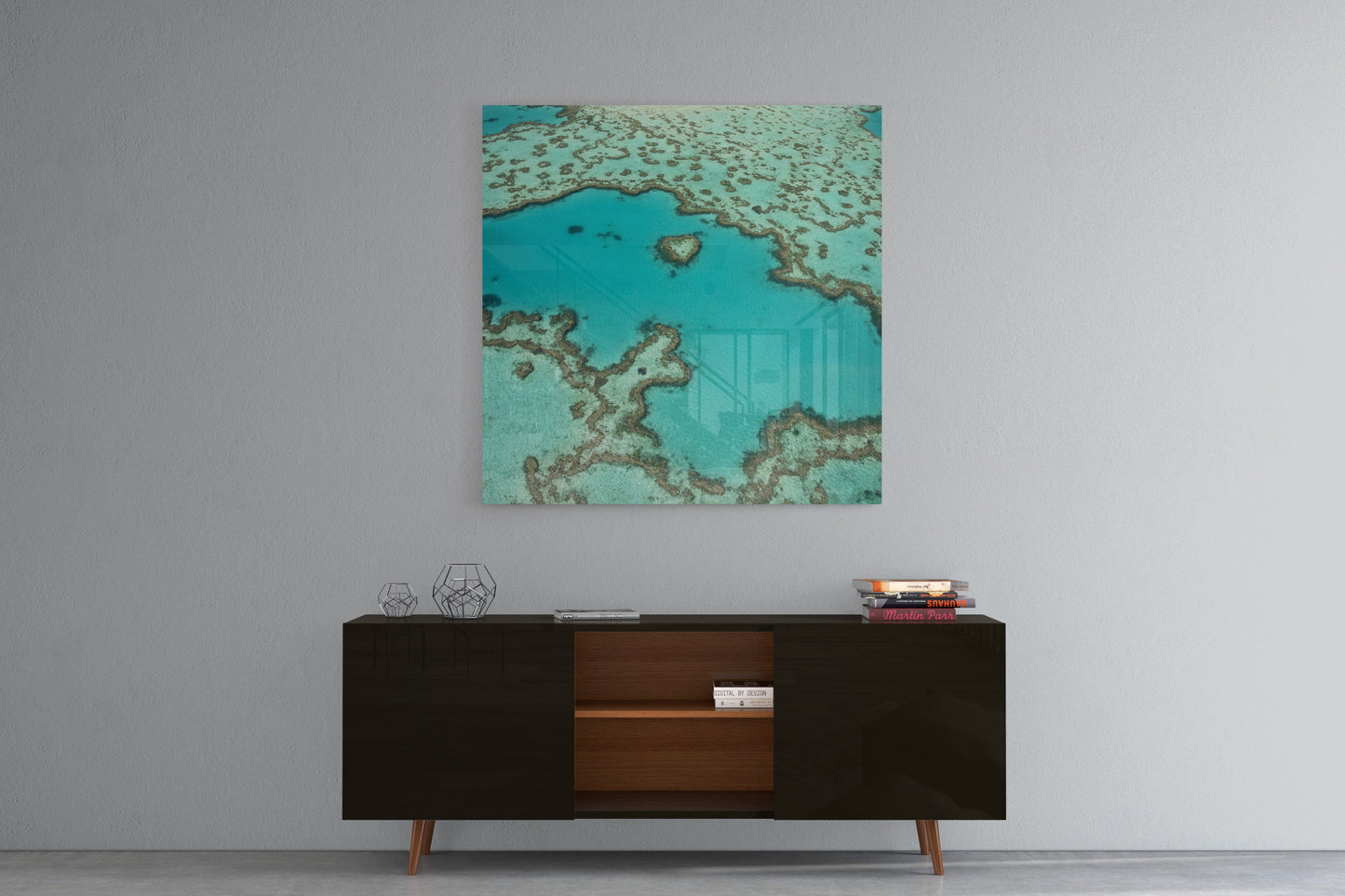 Heart Reef - Square Acrylic Print