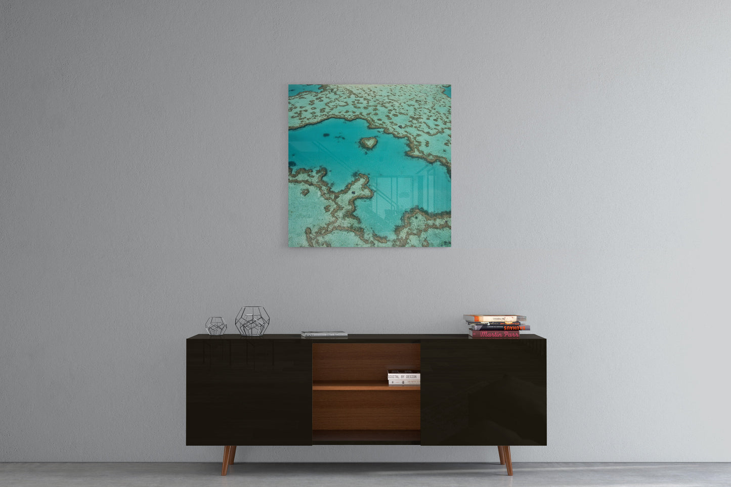 Heart Reef - Square Acrylic Print